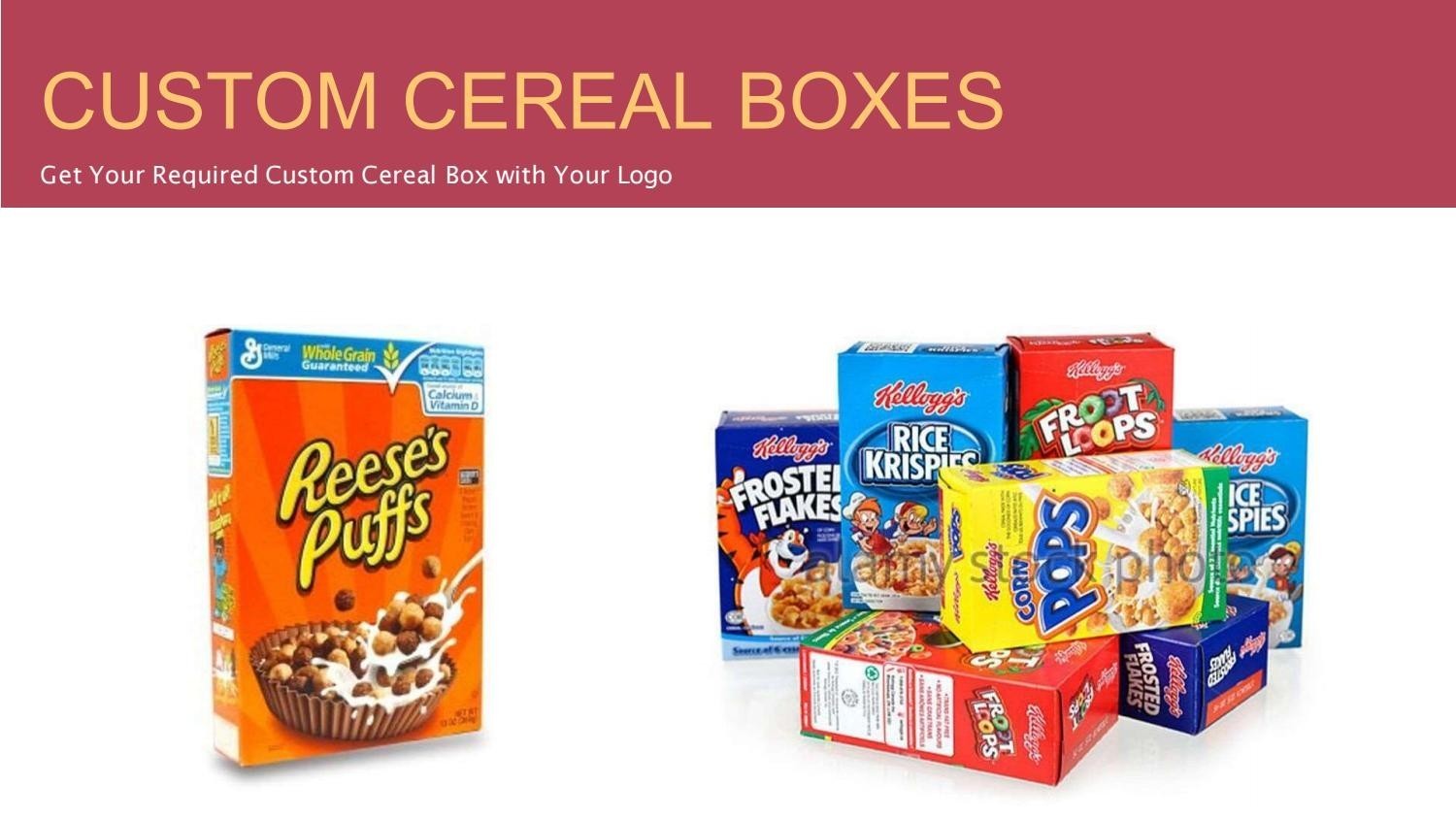 Get Custom Cereal Boxes For Your Packaging